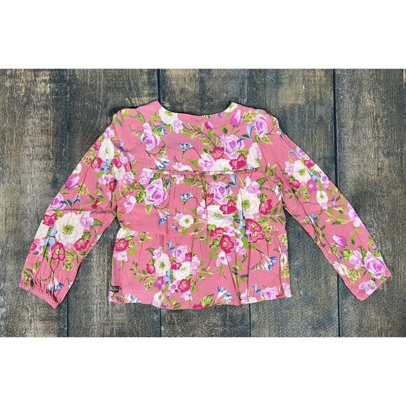 Matilda Jane Girls Size 12 Always Blooming Floral Pink Top! Long Sleeve! - Picture 6 of 6